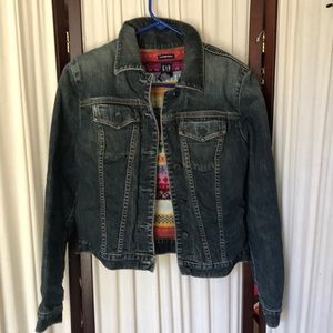 Vtg Gap lamb’s lining winter jean jacket Sz XS